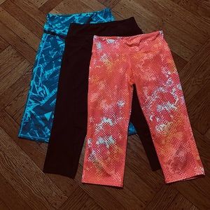 3 pair of girls capris- size 8